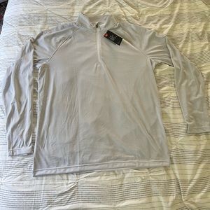 NWT long sleeve mens under armour quarter zip heat gear loose fit XL